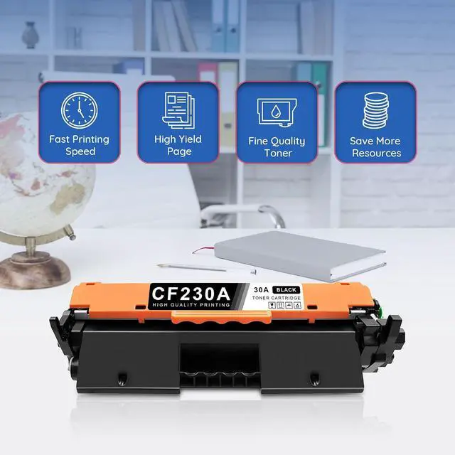 Alt view image 6 of 7 - CF230A 30A Toner Cartridge Black 4-Pack with Chip