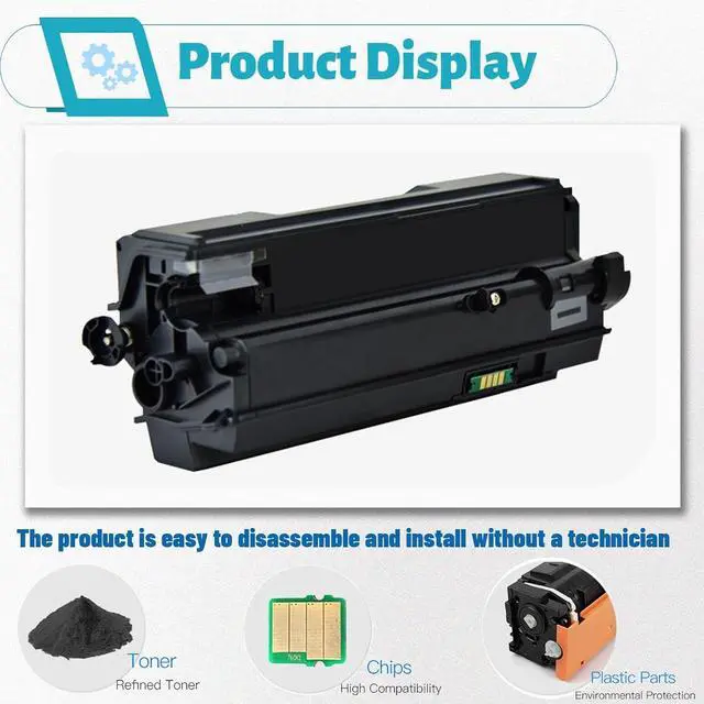 Alt view image 4 of 7 - Ennovor SP4500A Toner Cartridge Replacement Compatible for Ricoh 407319 Use for SP 3600DN 3600SF 3610SF 4510dn 4510SF Printer (2-Pack Black)