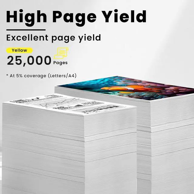 Alt view image 3 of 7 - Ennovor Vylent IM C4500 C6000 Yellow Toner Cartridge High Yield Replacement for Ricoh 842280 Savin Lanier IM C4500 IM C5500 IM C6000 Printer Ink 1-Pack