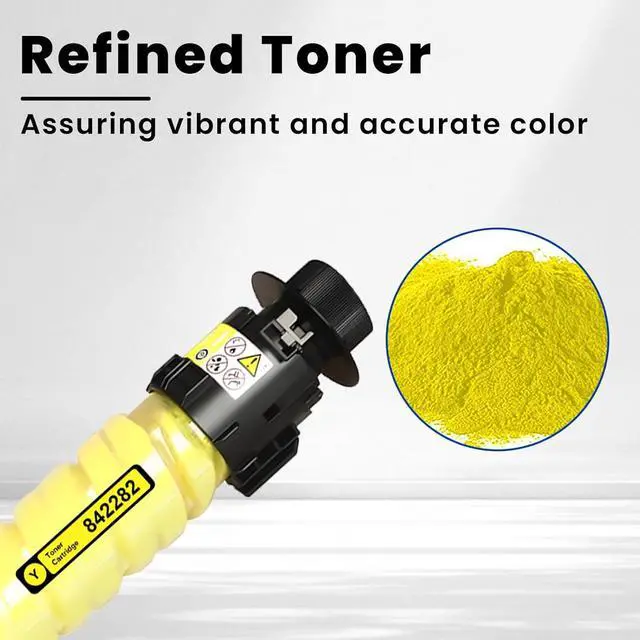 Alt view image 4 of 7 - Ennovor Vylent IM C4500 C6000 Yellow Toner Cartridge High Yield Replacement for Ricoh 842280 Savin Lanier IM C4500 IM C5500 IM C6000 Printer Ink 1-Pack
