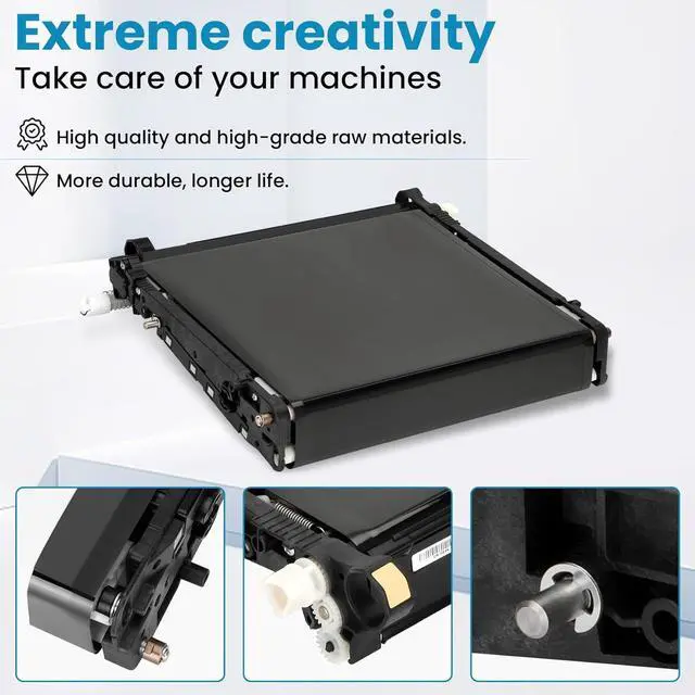 Alt view image 5 of 7 - 108R01122 Transfer Belt Assembly Kit Compatible with Phaser 6600 VersaLink C400 C405 WorkCentre 6605 6655 6655i, Include Transfer Belt, Feed Roller, Bias Transfer Roller, Gloves