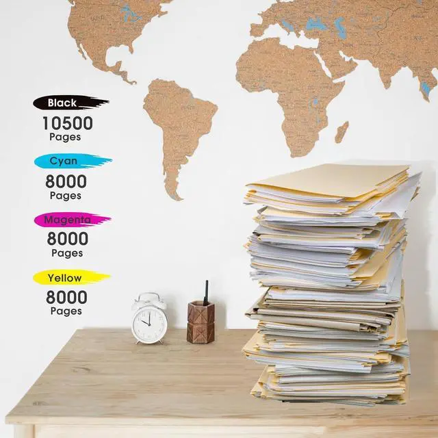 Alt view image 3 of 6 - Ennovor VersaLink C400 C405 Toner Cartridge (Extra High-Yield 10.5K Pages) 106R03524 106R03525 106R03526 106R03527 Replacement for Xerox VersaLink C400 C405 C400N C400DN C405N C405DN Printer Ink