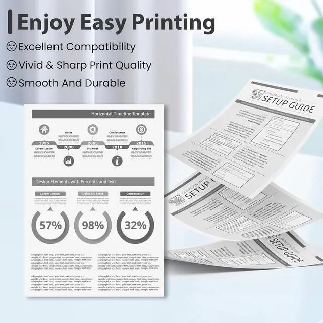 Alt view image 5 of 6 - Ennovor Compatible Toner Cartridge (with Chip) Replacement for H134A-2B W1340A 134X W1340X Black Toner for M P209dwe/209dw/211dw/233/234dwe Printer Ink (2-Pack)