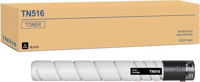 Main image of Ennovor BUEGOO TN516 TN-516 AAJ7030 Black Toner Cartridge Compatible for Minolta bizhub 458e 558e 658e Printer | 1 Pack