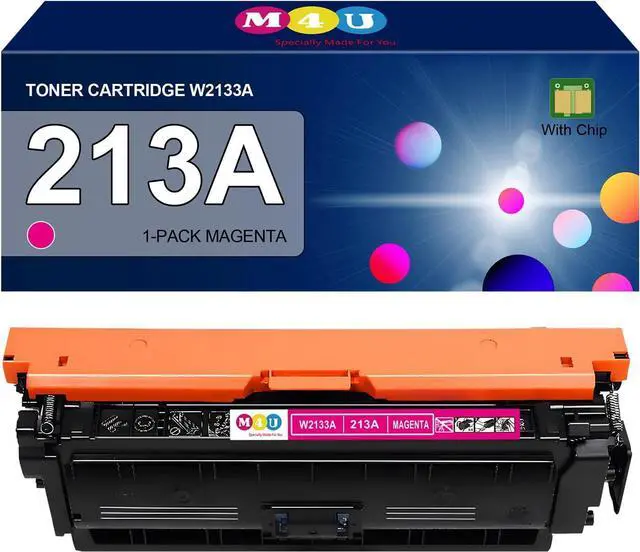 Main image of Ennovor 213A Magenta Toner Cartridge(with Chip) W2133A Compatible with 213A Toner Cartridges for Enterprise 5700dn 6700dn 6701dn, MFP 5800 6800, Flow MFP 5800 6800(1Pack, Magenta)