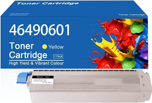 Main image of C532/MC573 Toner Cartridge Compatible for OKI C532/MC573 46490601Yellow Toner Cartridges Work for OKI C532dn C542dn MC563dn MC573dn C532 C542 MC563 MC573 Printer
