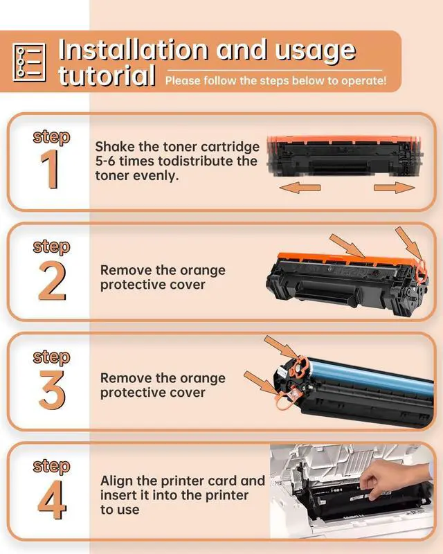 Alt view image 7 of 7 - Ennovor 210X 210A Toner Cartridges 4 Pack (with Chip) Compatible with HP 210X 210A Toner Cartridges Work for HP Pro 4201dw/4201dn/MFP 4301dw/4301dn/4301fdw Series Printer