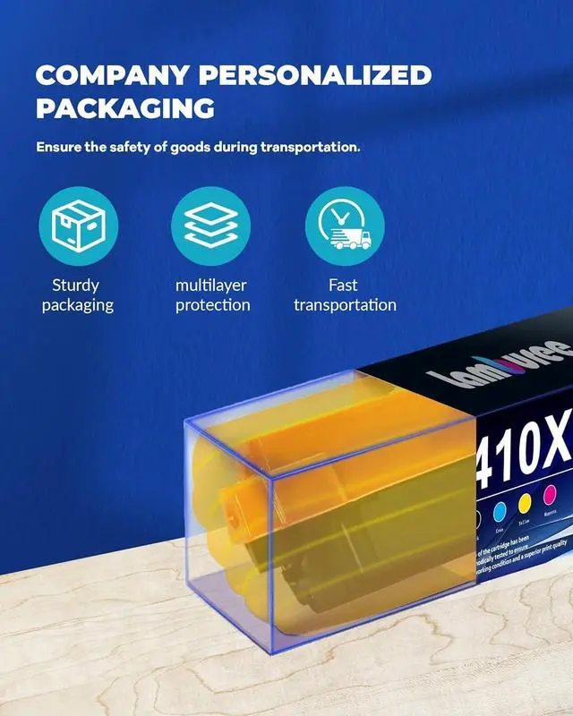 Alt view image 7 of 7 - Ennovor 410X Toner Cartridges 4 Pack High Yield Replacement for HP 410X 410A Color Pro M452dn M452dw M452nw MFP M477fdn M477fdw M477fnw Printer | CF410X CF411X CF412X CF413X