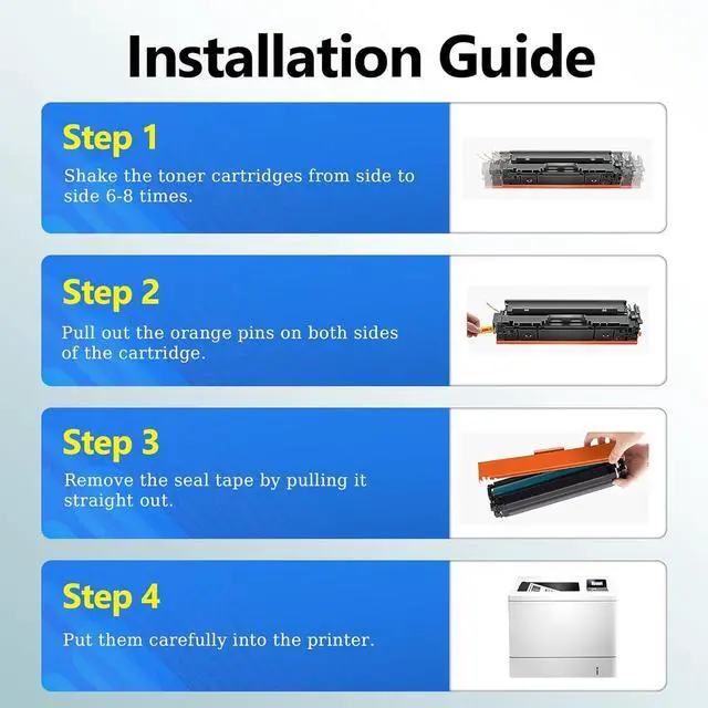 Alt view image 6 of 7 - Ennovor 202X Toner Cartridge Replacement for HP 202X Toner Cartridges CF500X 202A Works for Color Pro MFP M281fdw Toner M254dw M281cdw M281 M281dw M280nw Toner Printer (BK/C/Y/M,5 Pack)