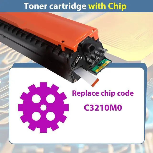 Alt view image 3 of 7 - C3210M0 for Lexmark MC3224 MC3326 MC3426 Toner Cartridges,2500 Pages High Capacity Ink Cartridge Replacemen MC3326i MC3224i C3224dw C3326dw MC3224dwe MC3224adwe MC3326adwe MC3426 Printer (Magenta)