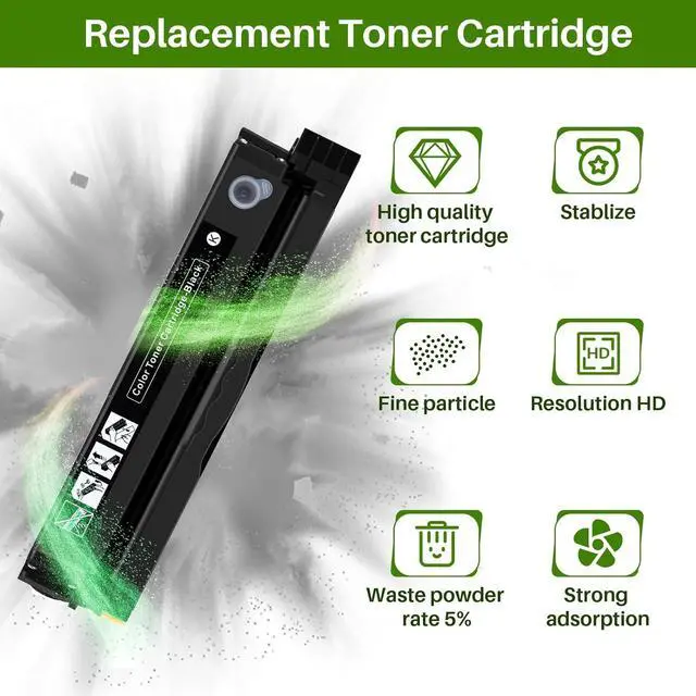 Alt view image 5 of 7 - C3210K0 for Lexmark MC3224 MC3326 Toner Cartridges Black,Replacement MC3326i C3224dw MC3426adw MC3326adwe MC3224adwe MC3224dwe MC3200 MC3300 MC3400 Series Color All-in-One Printer Ink Cartridge(Black)
