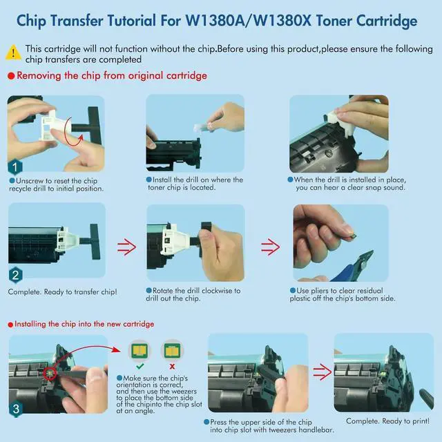 Alt view image 7 of 7 - Ennovor 138X W1380X Black Toner Cartridge Compatible Toner Cartridge Replacement for HP 138X W1380X 138A W1380A for Pro 3001dw 3001fdw MFP 3101fdw Series Printer Ink (2-Pack)
