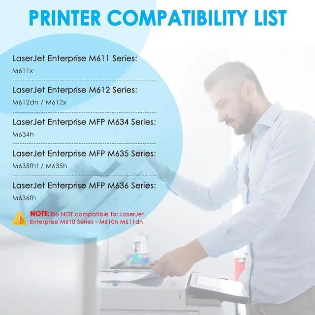 Alt view image 2 of 7 - LeciRoba 42,000-Pages 147Y Black Extra High-Yield Toner Cartridge Replacement for HP 147Y W1470Y for Enterprise M611 M611dn M611x M612 M612dn M612x M634 M634h M635 M635fht M635h M636 M636fh (1-Pack)