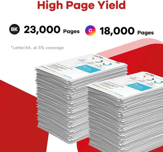 Alt view image 4 of 7 - GPR58 GPR-58 Toner Cartridge 4-Pack High-Yield Replacement for Canon GPR-58 Toner Cartridge for ImageRUNNER Advance C256 C256iF C257 C257iF C356 C356iF C357 C357iF DX-C359IF DX-C259IF Printer Ink