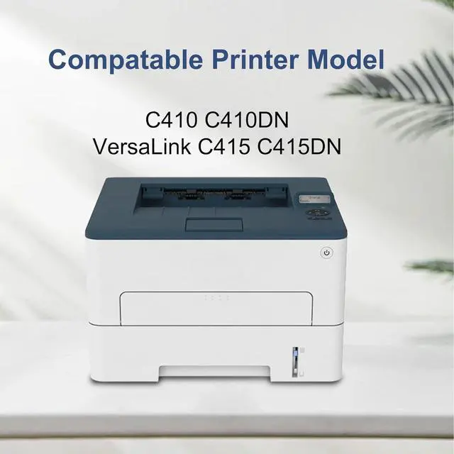 Alt view image 2 of 6 - C410/C415 Cyan Toner Cartridge 1 Pack - 006R04678 Toner Cartridge Replacement for C410 C410DN VersaLink C415 C415DN Printer