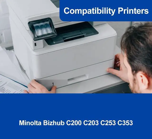 Alt view image 2 of 6 - Ennovor TN213 TN214 TN314 TN213C TN213K TN213M TN213Y Toner Cartridge Compatible for Minolta Bizhub C200 C203 C253 C353 Printer | 4 Pack,1 Black 1 Cyan 1 Magenta 1 Yellow