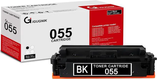 Main image of 1 Pack of 055 CRG-055 3016C001 Black Toner Cartridge High Yield 3,000 Pages with Chip CRG-055 Compatible for Canon Color ImageClass MF740 Series MF740C i-SENSYS LBP660 Series MF740 Series Printer