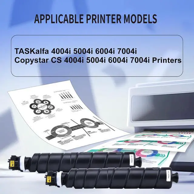 Alt view image 2 of 7 - Ennovor TK-6347 TK-6347K Black Toner Cartridge 1T02XF0US0 Compatible with Kyo cera High Yield TK6347 TK-6347 Toner for Kyocera TASKalfa 4004i 5004i 6004i 7004i Printer(Black,2-Pack)
