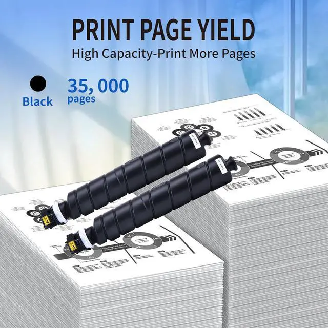 Alt view image 3 of 7 - Ennovor TK-6347 TK-6347K Black Toner Cartridge 1T02XF0US0 Compatible with Kyo cera High Yield TK6347 TK-6347 Toner for Kyocera TASKalfa 4004i 5004i 6004i 7004i Printer(Black,2-Pack)