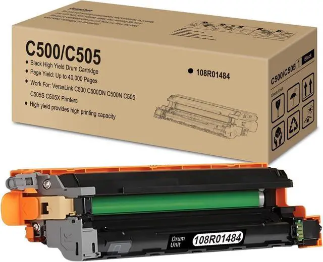Main image of Ennovor Versalink C500/C505 Drum Cartridge Replacement for Xerox 108R01484 for VersaLink C500DN C500N C505S C505X Printer (Black, 1-Pack)