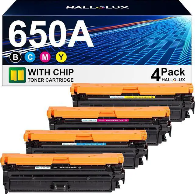 Main image of Ennovor 650A Toner Cartridges CE270A CE271A CE272A CE273A Replacement for HP 650A Toner Cartridges Compatible for HP Color Enterprise CP5525dn CP5525n CP5525xh M750dn M750n M750xh (4 Pack)