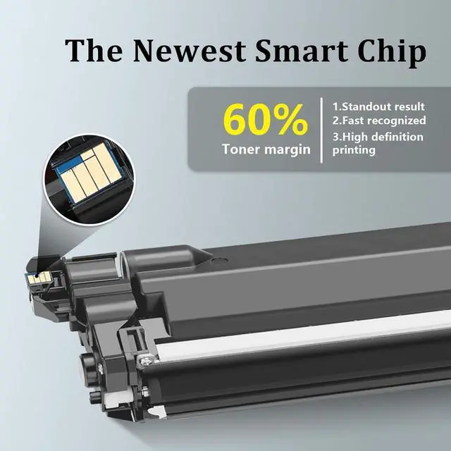 Alt view image 4 of 7 - Ennovor YesInk TN227 4 High Yield Color Toner Set (BK/C/M/Y) TN227BK TN227C TN227M TN227Y MFC-L3770CDW HL-L3290CDW Toner Cartridges