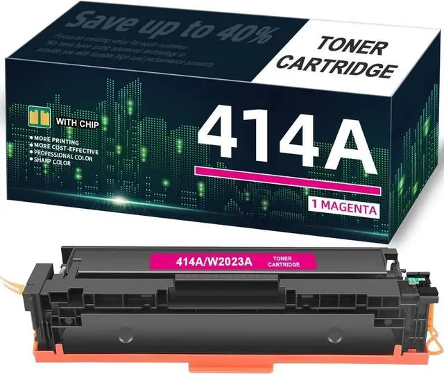 Main image of 414A Magenta Toner Cartridge 1 Pack Replacement for HP 414A Magenta Toner Cartridge Compatible with HP Color Laserj Pro MFP M479fdw M479fdn Color Laserj Enterprise MFP M454dw M454dn M480f W2023A Red