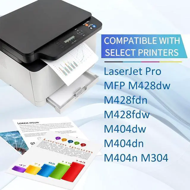 Alt view image 2 of 7 - Ennovor 59A CF259A Compatible Toner Cartridge Replacement for HP 59A CF259A 59X CF259X Toner Cartridges for HP Laserjet Pro MFP M428dw M428fdn M428fdw M404dw M404dn M404n M3