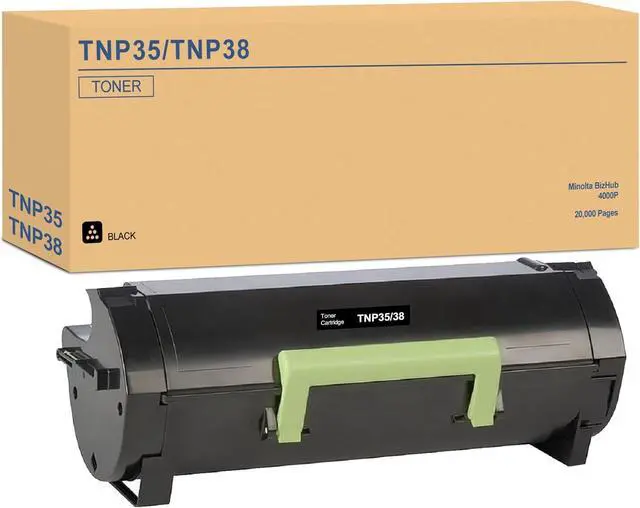 Main image of Ennovor BUEGOO A63W01W A63W01F TNP35 TNP-35 TNP38 TNP-38 Toner Cartridge Compatible for Minolta Bizhub 4000P Printer | 1 Black