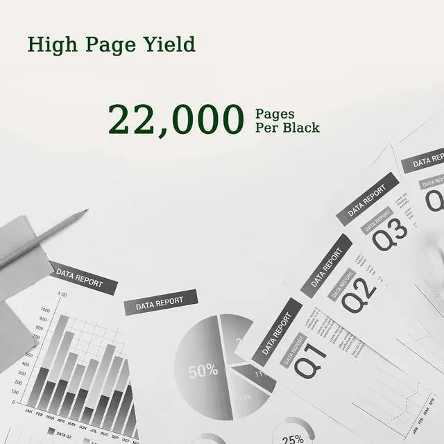 Alt view image 3 of 7 - WorkCentre 7120 006R01457 Black High Capacity Toner Cartridge Replacemnet for Xerox 006R01457 Black Toner for WorkCentre 7120 7125 7220 7225 Printer (1-Pack, 006R01457 Black)