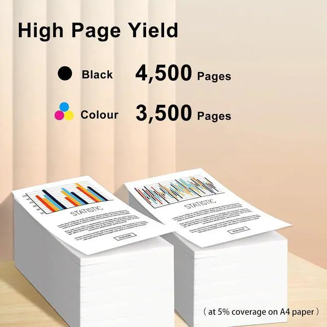 Alt view image 3 of 5 - Ennovor TK5242 TK-5242 Replacement for Kyocera TK5242 TK-5242 Toner Cartridge Set Compatible for Kyocera ECOSYS M5526cdn / M5526cdw / P5026cdn / P5026cdw Laser Printers (4PACK)