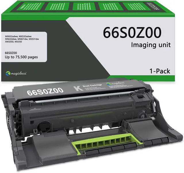 Main image of Ennovor 66S0Z00 Imaging Unit (1-Pack) Replacement for Lexmark 66S0Z00 Black Imaging Unit Work for MX632adwe, MX532adwe, MS632dwe, MS631dw, MS531dw, XM3350, M3350 Printer [75,500 Pages]