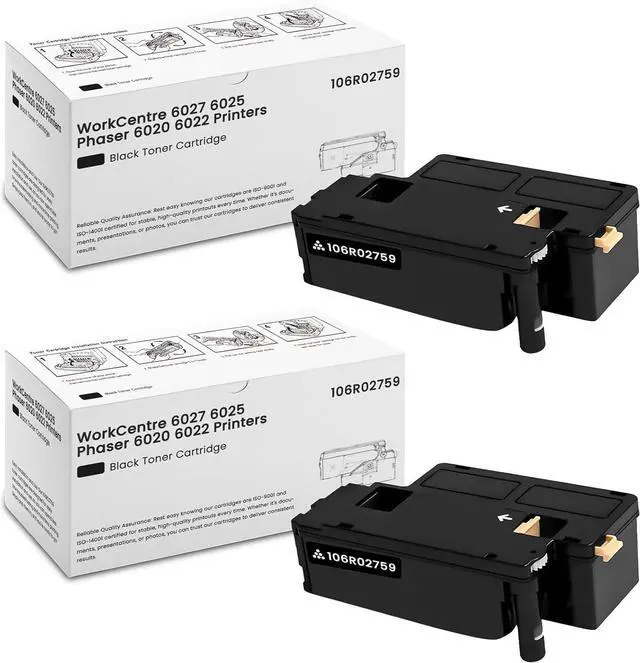 Main image of Ennovor 106R02759 Toner Cartridge Compatible for Xerox Phaser 6020 6022 WorkCentre 6025 6027 Toner Cartridge Standard Capacity (2-Black 4,000 Pages)