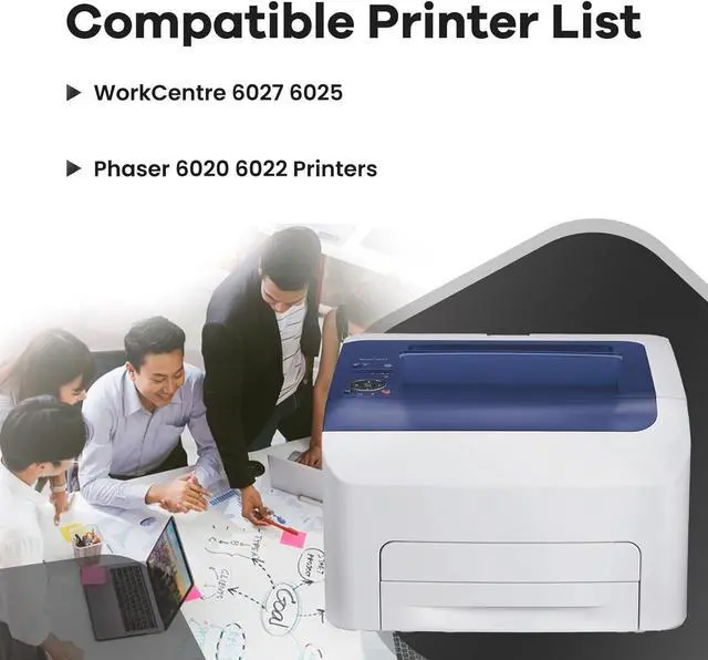 Alt view image 2 of 6 - Ennovor 106R02759 Toner Cartridge Compatible for Xerox Phaser 6020 6022 WorkCentre 6025 6027 Toner Cartridge Standard Capacity (2-Black 4,000 Pages)