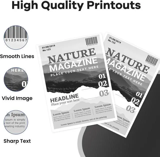 Alt view image 4 of 6 - Ennovor 106R02759 Toner Cartridge Compatible for Xerox Phaser 6020 6022 WorkCentre 6025 6027 Toner Cartridge Standard Capacity (2-Black 4,000 Pages)