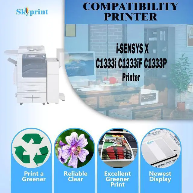 Alt view image 2 of 5 - Ennovor T12 T12L High Capacity Toner Cartridge Compatible with Canon T12 Toner Cartridges use for Canon i-SENSYS X C1333i C1333iF C1333P 1333C Printer.(4-Pack Black Cyan Magenta Yellow)