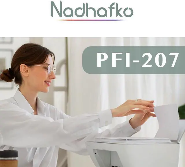 Alt view image 2 of 6 - PFI-207 Ink Tank 300ml (5 Pack) PFI 207 Ink Replacement for Canon PFI-207 Color Bundle PFI-207MBK PFI-207BK PFI-207C PFI-207M PFI-207Y Ink Cartridge for imagePROGRAF iPF680 iPF685 iPF780 iPF785