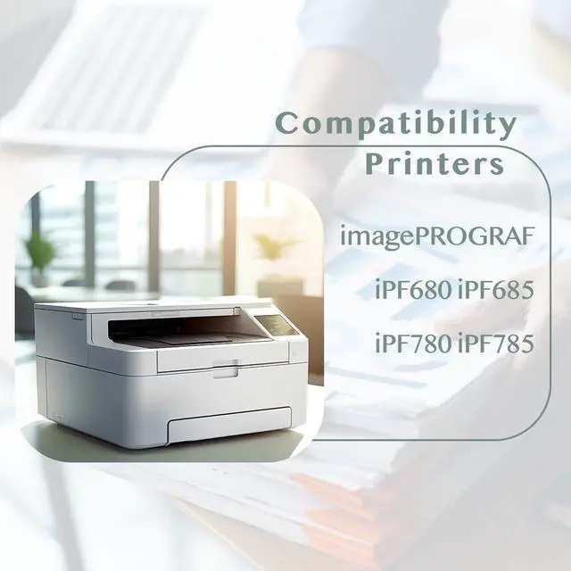 Alt view image 3 of 6 - PFI-207 Ink Tank 300ml (5 Pack) PFI 207 Ink Replacement for Canon PFI-207 Color Bundle PFI-207MBK PFI-207BK PFI-207C PFI-207M PFI-207Y Ink Cartridge for imagePROGRAF iPF680 iPF685 iPF780 iPF785