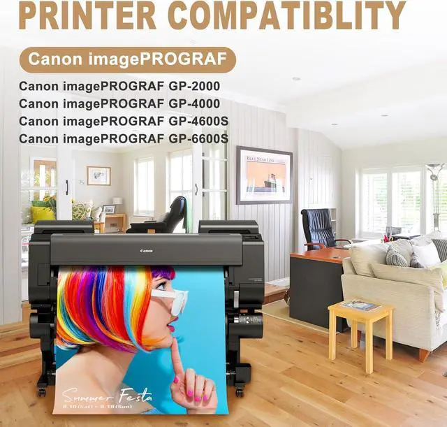 Alt view image 2 of 7 - PFI-2700 Ink Cartridge Yellow Replacement for Canon PFI-2700 YL Ink Tank Compatible with imagePROGRAF GP-2000 GP-4000 GP-4600S GP-6600S Printer