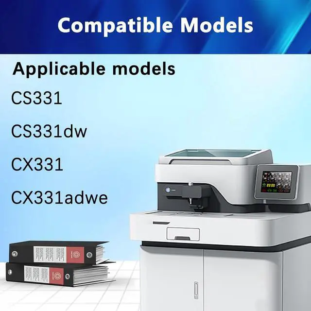 Alt view image 2 of 7 - Ennovor CS331 Toner Cartridges Compatible for Lexmark 20N10K0 20N10C0 20N10M0 20N10Y0 Toner for Lexmark CS331dw CX331 CX331adwe Printers(4Pack,1Black,1cyan,1Magenta,1Yellow)