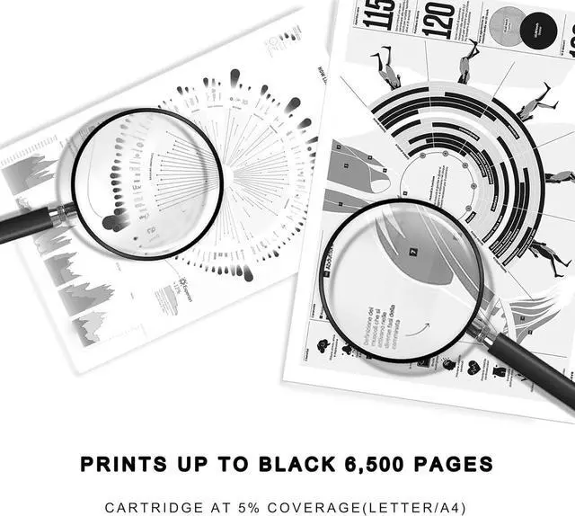 Alt view image 3 of 7 - 1 Pack 49X Black Toner Cartridge (with Chip) | Replacement for HP 49X Work with 1320(Q5927A) 1320n(Q5928A) 1320nw(Q5929A) 1320tn(Q5930A) Printer | Q5949X