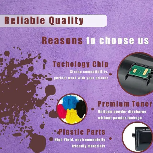 Alt view image 6 of 7 - Ennovor 125A Toner Cartridge Work for HP CB540A CB541A CB542A CB543A Toner Cartridges Compatible for HP CP1213 CP1214 CP1215 CP1216 CP1217 CP1513N CP1514N CP1515N CP1516N Printer,Magenta ×1