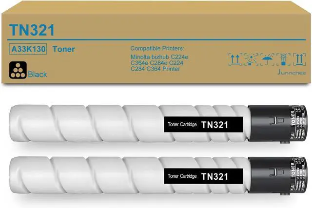 Main image of Ennovor TN321K A33K130 Black Toner Cartridge Replacement for Konica Minolta TN-321K TN321 TN-321 ADC286 ADC366 for Bizhub C224e C364e C284e C224 C284 C364 Printer (2-Pack)