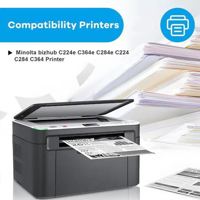 Alt view image 2 of 6 - Ennovor TN321K A33K130 Black Toner Cartridge Replacement for Konica Minolta TN-321K TN321 TN-321 ADC286 ADC366 for Bizhub C224e C364e C284e C224 C284 C364 Printer (2-Pack)