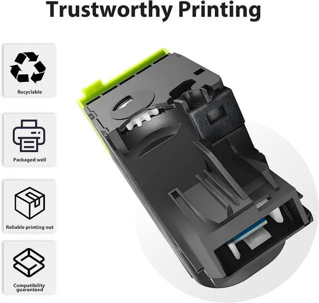 Alt view image 4 of 6 - Ennovor MX-C35T MX C35T Compatible with Sharp MX-C35TB MX-C35TC MX-C35TY MX-C35TM High Yield Toner Cartridge Replacement for MX-C357F MX-C407P Printers (4-Pack)