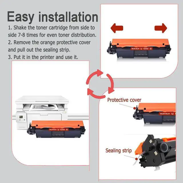 Alt view image 6 of 7 - Compatible M129-M134 Black Toner Cartridges Replacement for HP Laserjet MFP M129 M134 to Use with Laserjet MFP M129-M134 Printers, High Yield 3000 Pages,Black-1 Pack