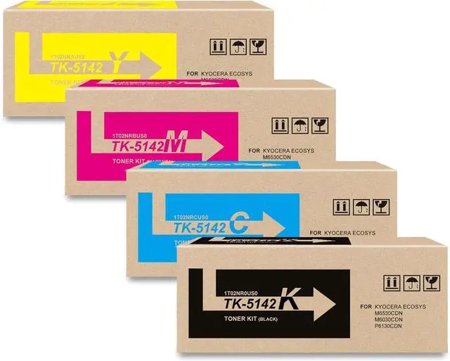 Main image of Ennovor BUEGOO TK-5142 TK5142 Toner Cartridge Compatible with ECOSYS M6530cdn M6030cdn P6130cdn Printer | 4 Pack Black/Cyan/Magenta/Yellow