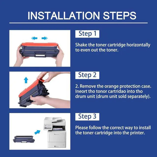 Alt view image 6 of 7 - Ennovor TN810 Cyan Toner Cartridge Replacement for Brother TN810 TN-810 TN810C TN810XLC Works with MFC-L9610CDN HL-L9410CDN HL-L9470CDN, Up to 7,000 Pages