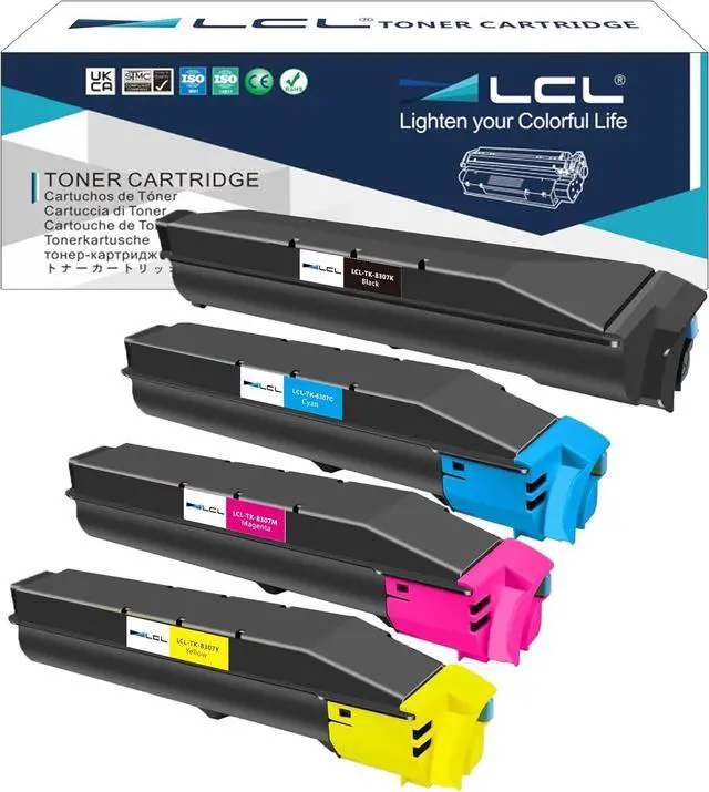 Main image of Ennovor LCL TK-8307 TK8307 Toner Cartridge Replacement for Kyocera TK8307K TK-8307K TK-8307C TK-8307M TK-8307Y for Kyocera TASKalfa 3050ci 3550ci 3051ci 3551ci Printers (4-Pack, KCMY)