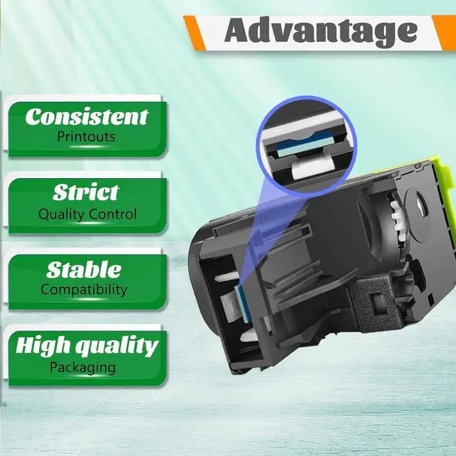 Alt view image 5 of 7 - Ennovor XC4240 Toner Cartridge Compatible for Lexmark 24B7161 24B7158 24B7159 24B7160 Toner Cartridge,Replacement for Lexmark XC4240 Printer Yellow